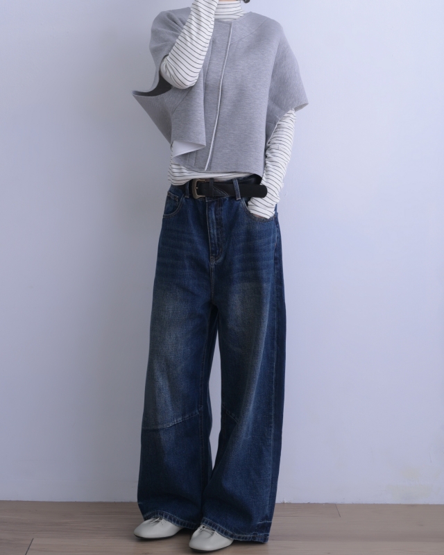 韓 圓領短袖外套 2色 size