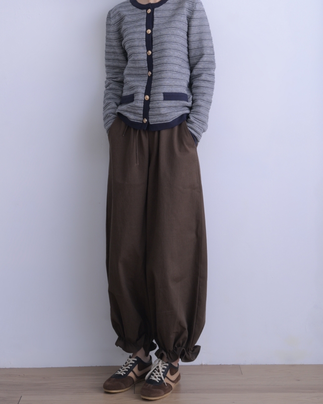 韓 條紋滾邊外套 2色 size